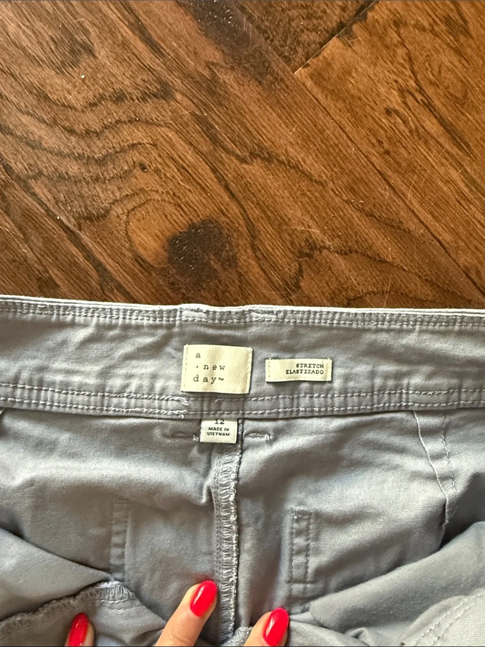 a new day Light Gray Bermuda Shorts with Double-Button Waistband